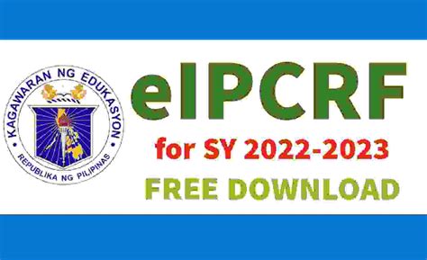 eipcrf.deped.gov.ph login|Official eIPCRF for SY 2022.